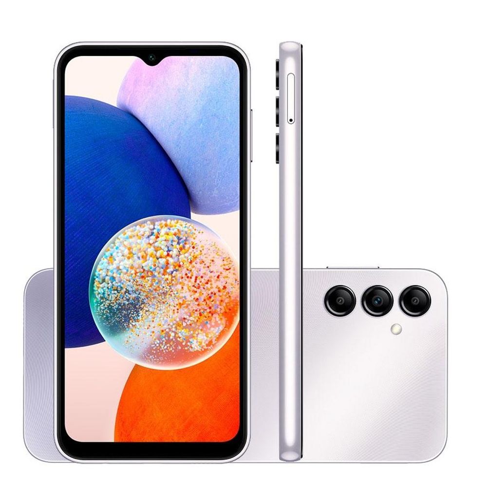 Smartphone Galaxy A14 4G Android 13 128GB Cam 50MP+2MP+2MP Front 13MP Octa-Core Tela Infinita 6.6