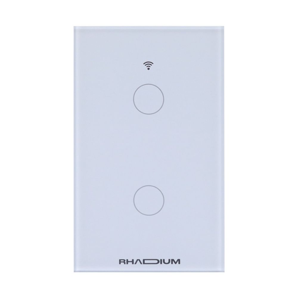 Interruptor Touch Smart Wi-Fi 2 Botoes Branco RHA-SMH-007 - Rhadium
