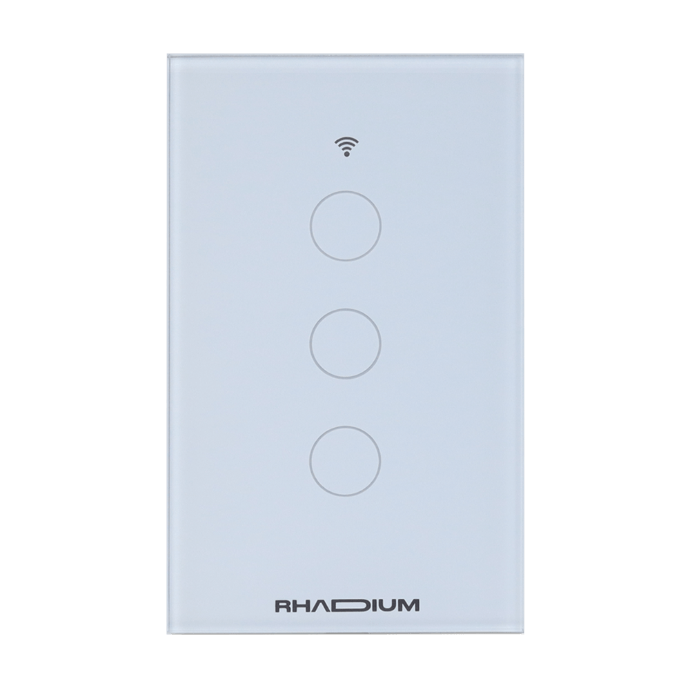 Interruptor Touch Smart Wi-Fi 3 Botoes Branco RHA-SMH-009 - Rhadium