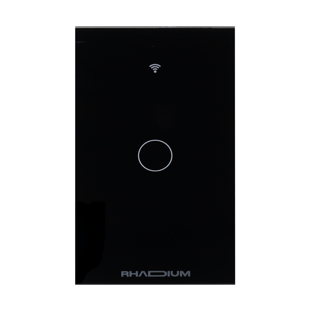 Interruptor Touch Smart Wi-Fi 1 Botao Preto RHA-SMH-006 - Rhadium