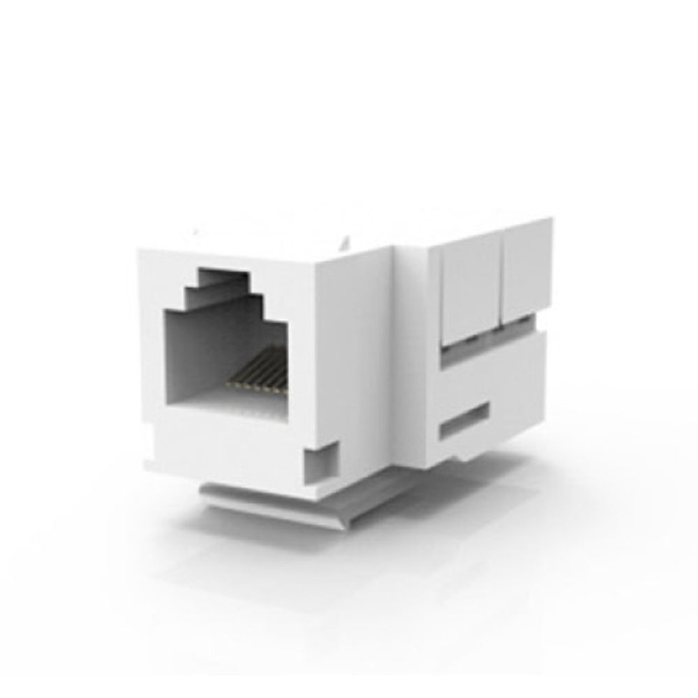 Conector RJ-45 CAT5E Femea Branco- Enerbras Conector RJ-45 CAT5E Femea Branco- Enerbras