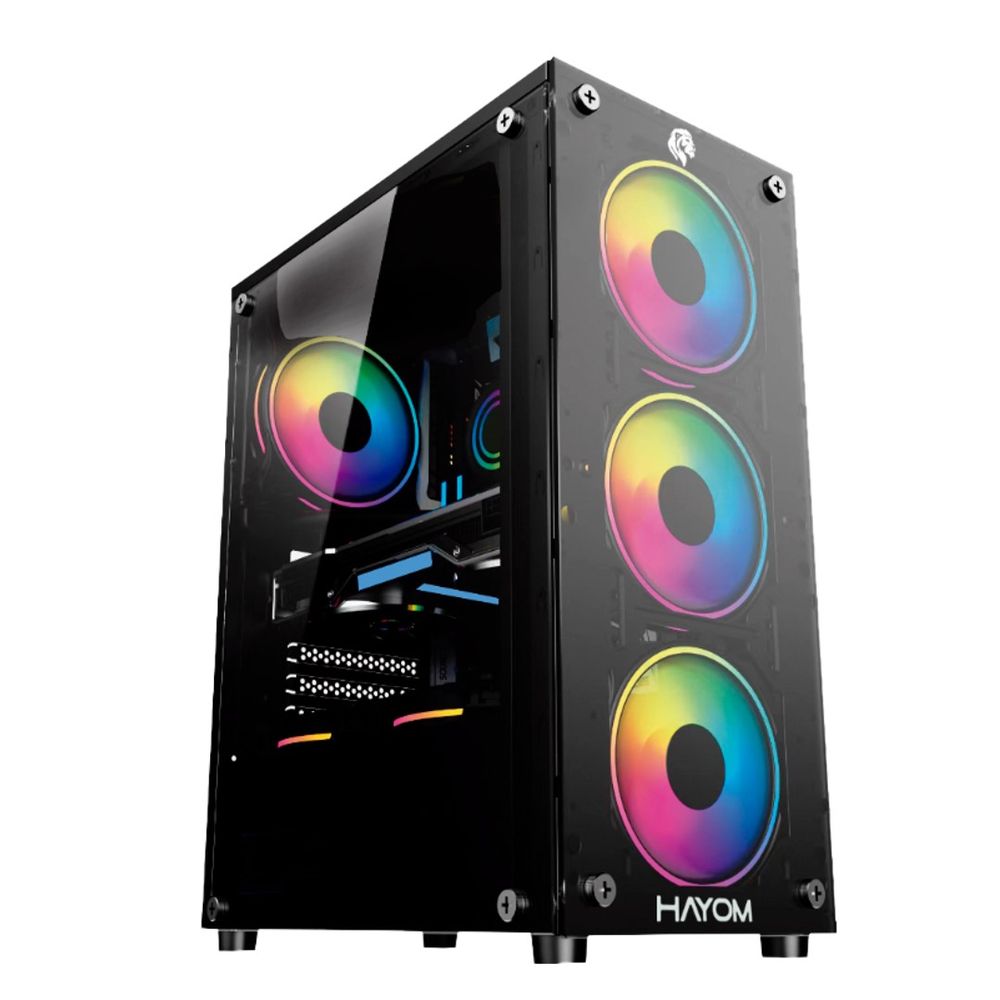 Gabinete Gamer Hayom Mid Tower ATX RGB GB1749 Gabinete Gamer Hayom Mid Tower ATX RGB GB1749