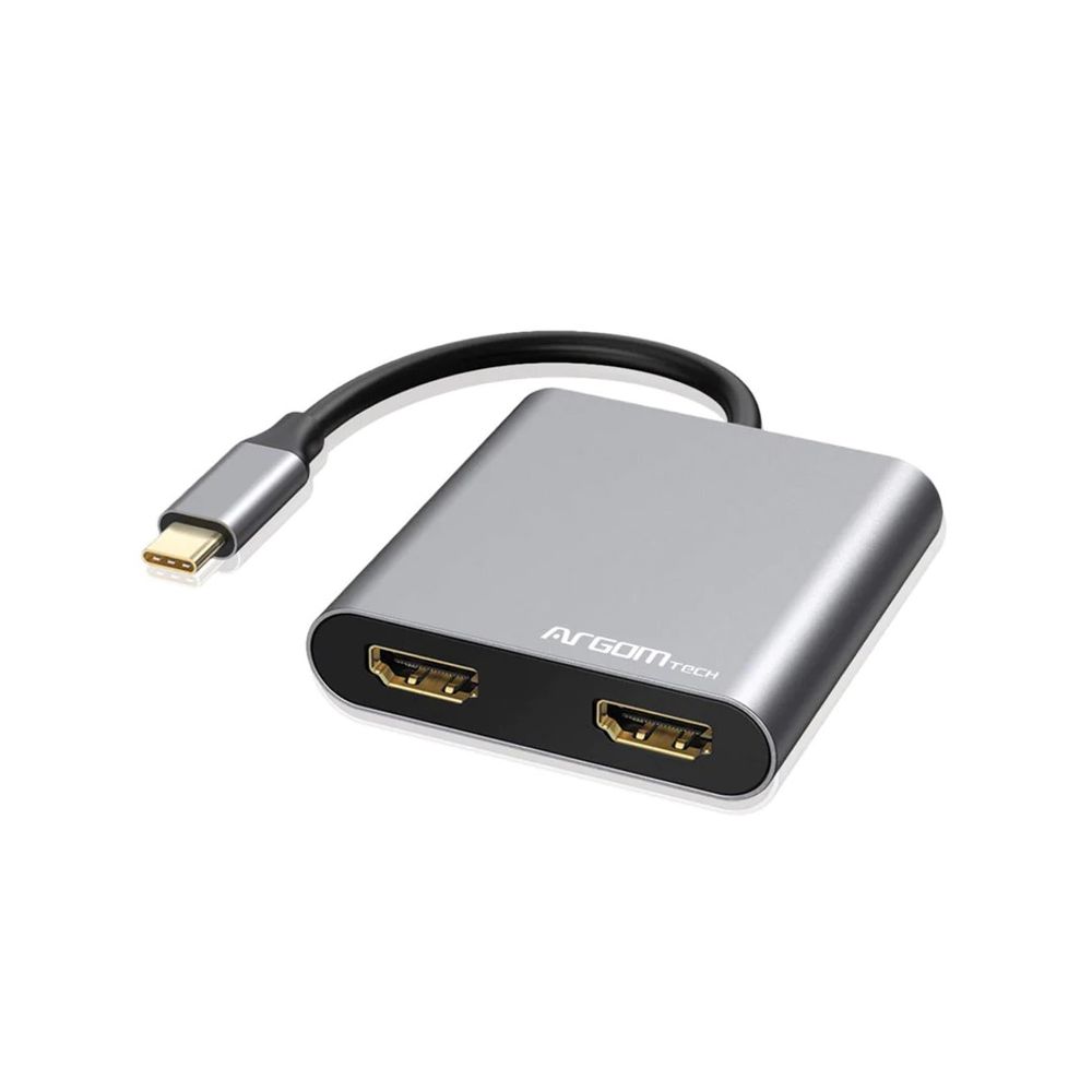 Adaptador USB Tipo-C P/ 2HDMI-USB-C-USB 3.0 One Axxes - Argom