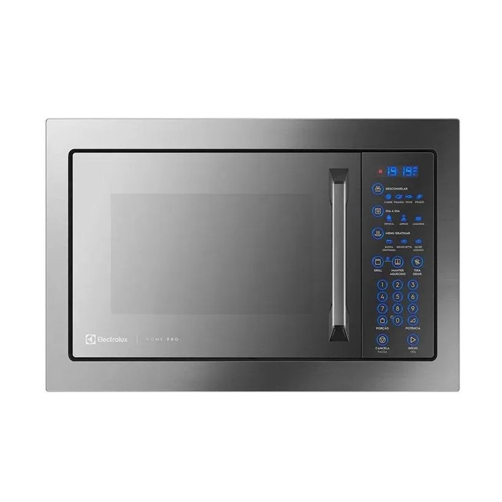 Micro-Ondas de Embutir Electrolux 34L Home Pro com Grill e Função Tira Odor MX43T 127V Cinza Micro-Ondas de Embutir Electrolux 34L Home Pro com Grill e Função Tira Odor MX43T 127V Cinza