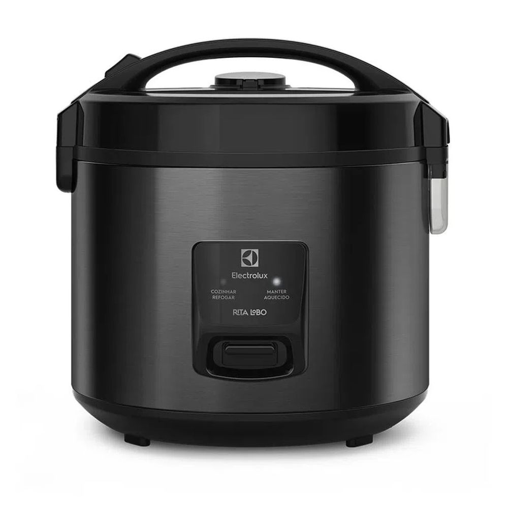 Panela de Arroz Elétrica 3,5L Efficient 2 em 1 com Visor Glass ERC30 127V Cinza - Electrolux