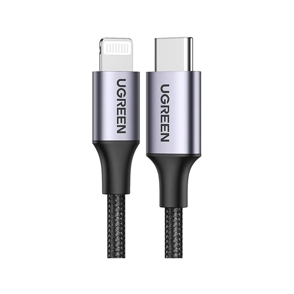 Cabo USB-C para Lightning 2.0M Nylon US304 Preto - Ugreen