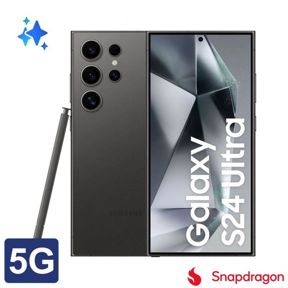 Smartphone Galaxy S24 Ultra 5G 256GB Cam Quadrupla de 200MP+50MP+12MP+10MP Cam Frontal 12MP Snapdragon 8 Gen Tela 6.8