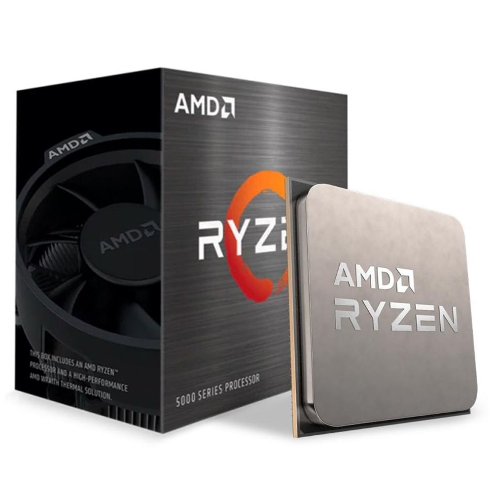 Processador AM4 Ryzen 5 5600X 3.7Ghz 6 core Cache 35Mb 100-100000065B0X - AMD