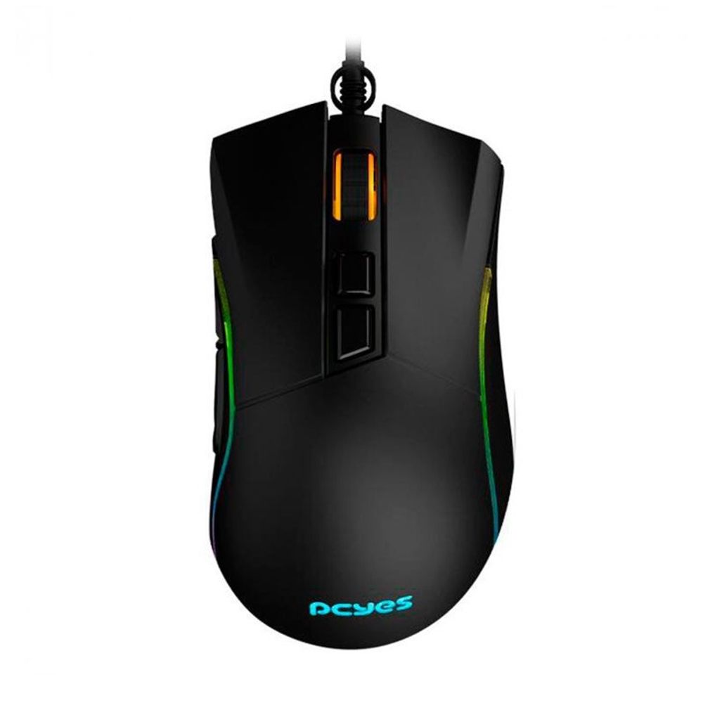 Mouse Gamer PCYes USb Valus RGB 12400DPI Preto Mouse Gamer PCYes USb Valus RGB 12400DPI Preto