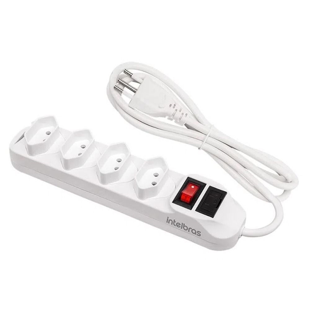 Filtro de Linha Intelbras Bivolt 4 Tomadas com Cabo de 1.5M EPE 1004 Filtro de Linha Intelbras Bivolt 4 Tomadas com Cabo de 1.5M EPE 1004