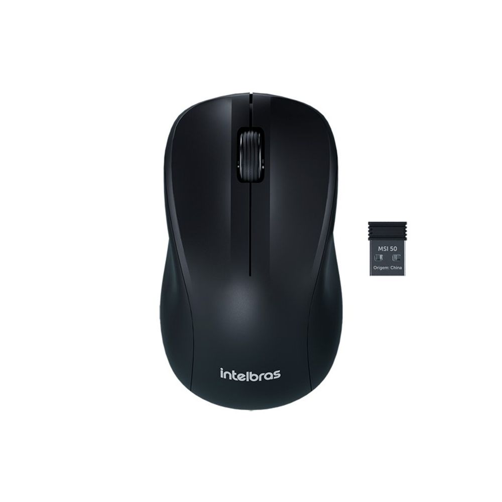 Mouse Intelbras Sem Fio MSI50 Preto Mouse Intelbras Sem Fio MSI50 Preto