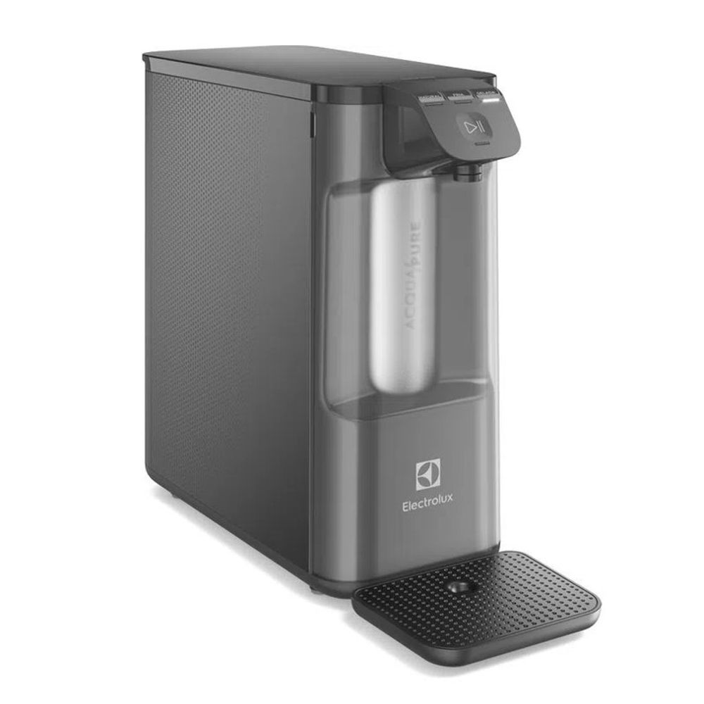 Purificador Electrolux Pure 4x Agua Gelada, Fria e Natural com Painel Touch PE12G Bivolt Cinza