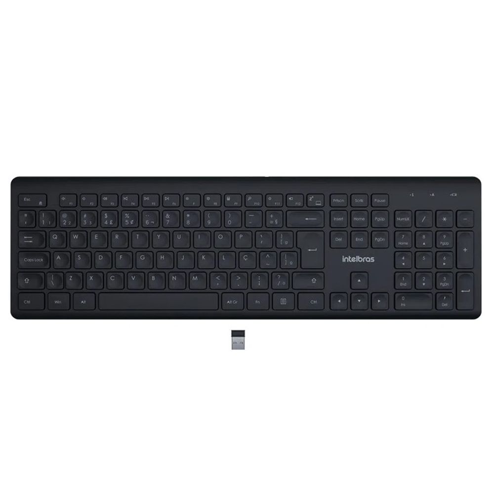 Teclado Intelbras sem Fio ABNT2 TSI50 Preto Teclado Intelbras sem Fio ABNT2 TSI50 Preto