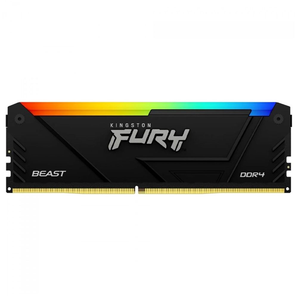 Memória Ram Kingston para Desktop 8GB DDR4 3200Mhz Fury Beast RGB KF432C16BB2A/8