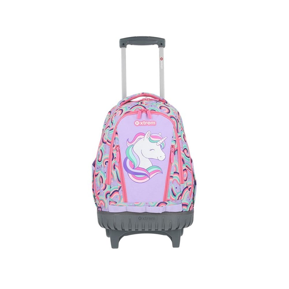 Mochila Infantil com Rodas Cross 298 Unicornio Rosa - Xtrem