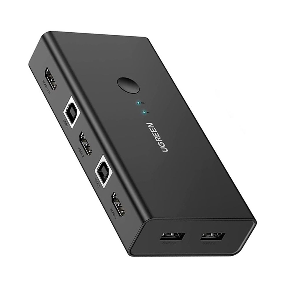 Switch KVM 2 portas HDMI CM200 Preto - Ugreen Switch Ugreen KVM 2 portas HDMI CM200 Preto Switch KVM 2 portas HDMI CM200 Preto - Ugreen Switch Ugreen KVM 2 portas HDMI CM200 Preto