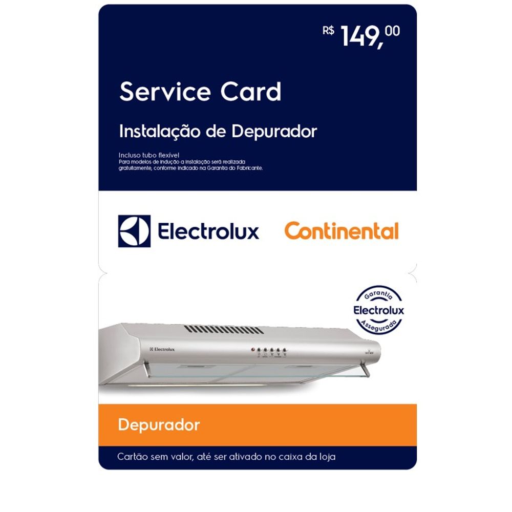 Serviço de Instalação de Depurador - Electrolux
