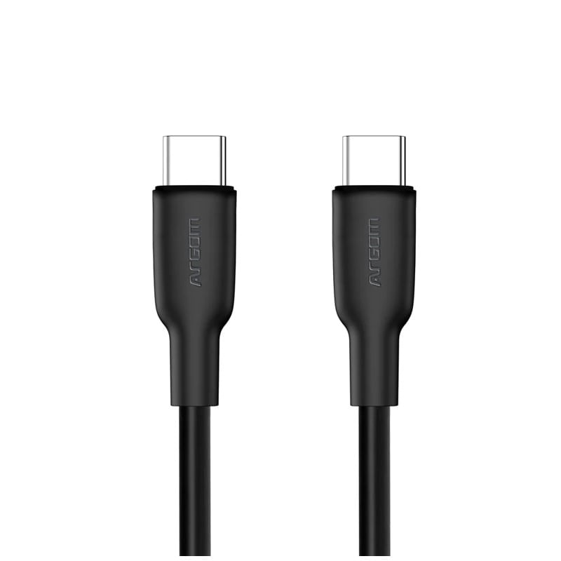 Cabo Argom USB-C para USB-C 1.8M Dura Flex Fast 65W Preto