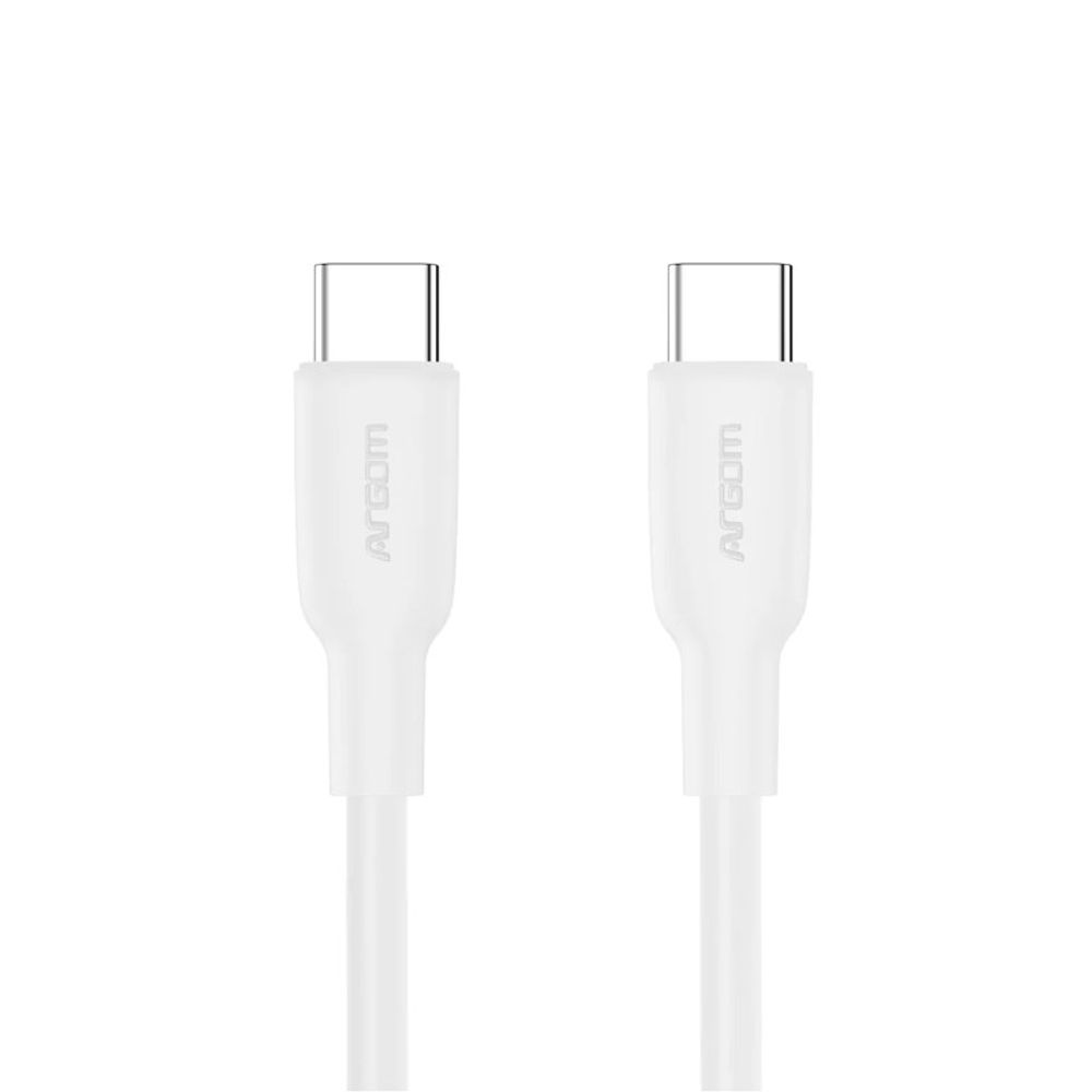 Cabo USB-C para USB-C 1.8M Dura Speed Flex Fast 65W Branco - Argom
