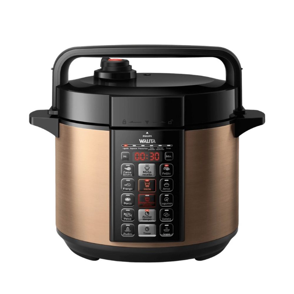 Panela De Pressao Eletrica Digital 900W RI3136 127V Cobre - Walita