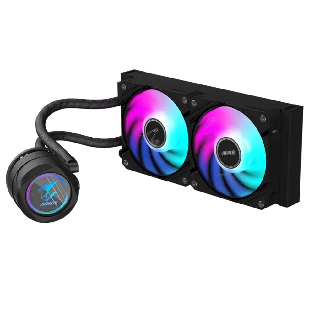 Cooler para Processador Hydro 240mm WaterForce II ARGB - Gigabyte Cooler para Processador Hydro 240mm WaterForce II ARGB - Gigabyte