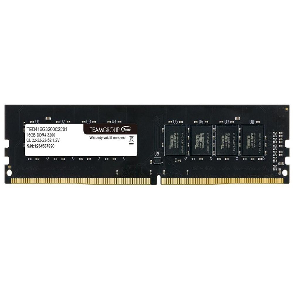 Memória Ram Team Group para Desktop 16GB DDR4 Elite 3200Mhz