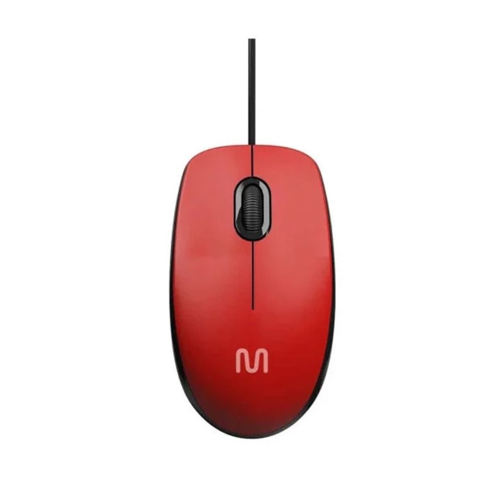 Mouse Multilaser USB Silent 1200dpi MF400 Vermelho Mouse Multilaser USB Silent 1200dpi MF400 Vermelho