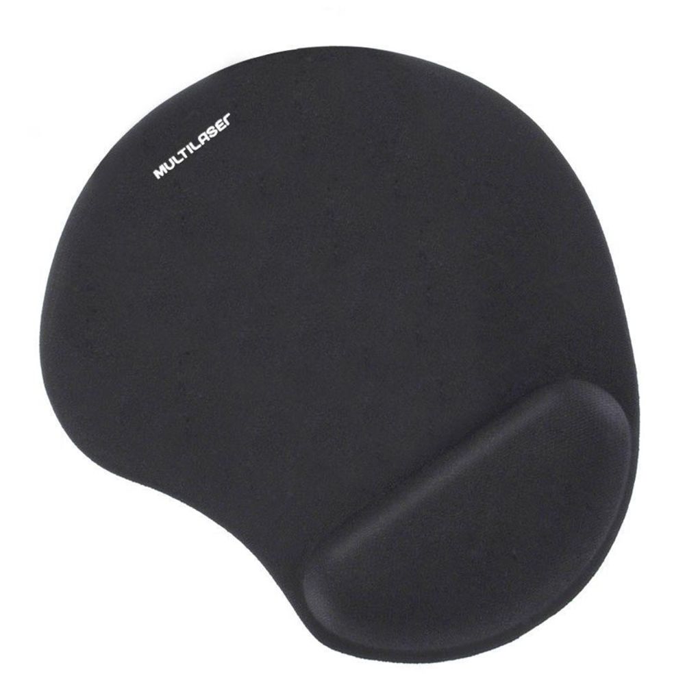 Mouse Pad Multilaser Ergonômico com Apoio em Gel AC024 Preto