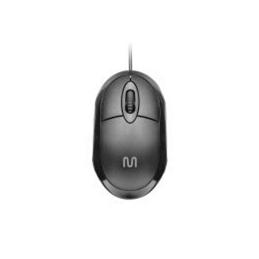 Mouse USB Multilaser Classic Preto - MO300