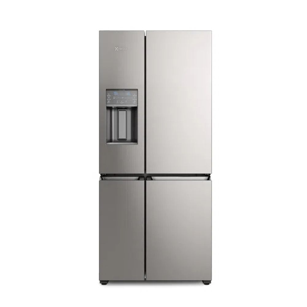 Geladeira Electrolux 4 Portas Frost Free Inverter 541L Experience com FlexiSpace Home Pro IQ8IS 127V Cinza