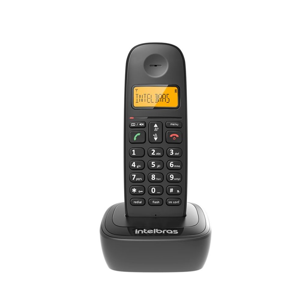 Telefone de mesa Sem Fio TS 2510 Preto 4122510 - Intelbras