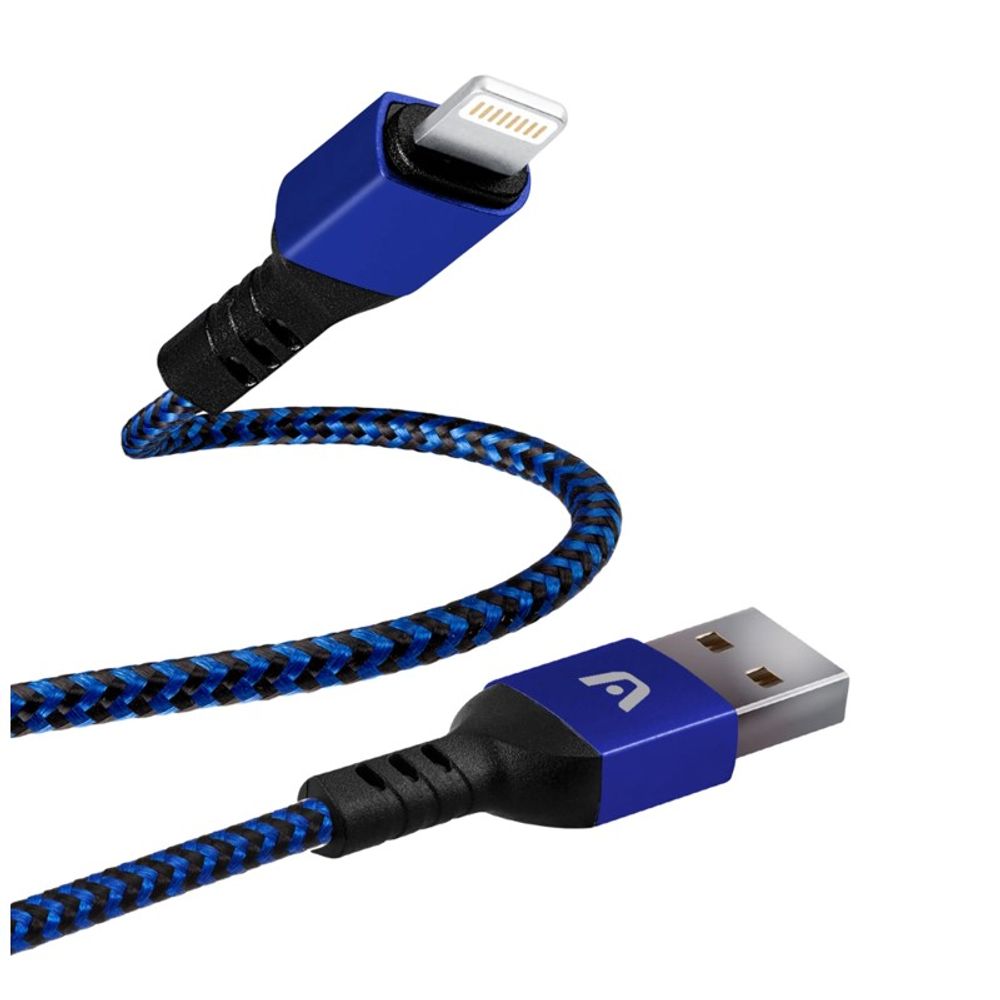 Cabo Argom USB para Lightning 1.8M Dura Form Nylon Azul ARG-CB-0023BL Cabo Argom USB para Lightning 1.8M Dura Form Nylon Azul ARG-CB-0023BL