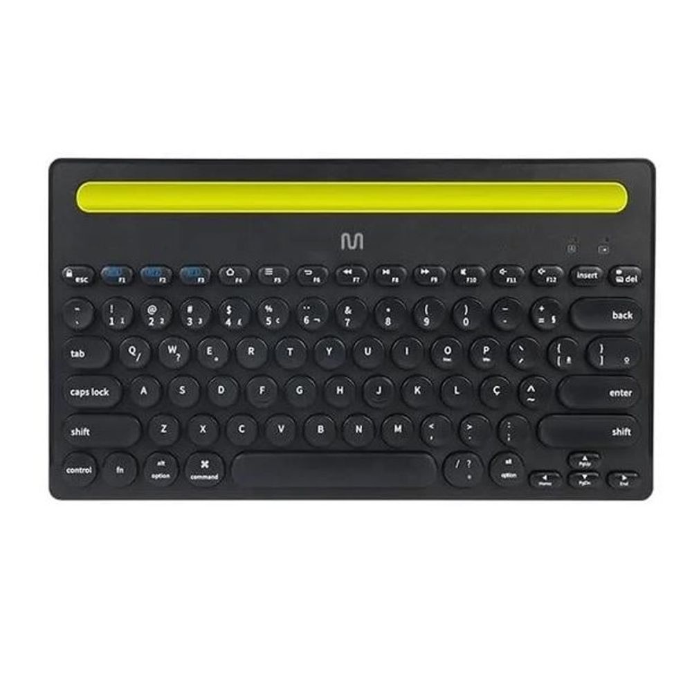 Teclado Multlaser sem Fio Bluetooth Multi-dispositivo ABNT2 TS400 Preto Teclado Multlaser sem Fio Bluetooth Multi-dispositivo ABNT2 TS400 Preto