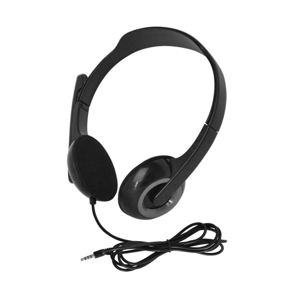 Headset Multilaser com fio Basic Conexão P3 Cancelamento de Ruido HF200