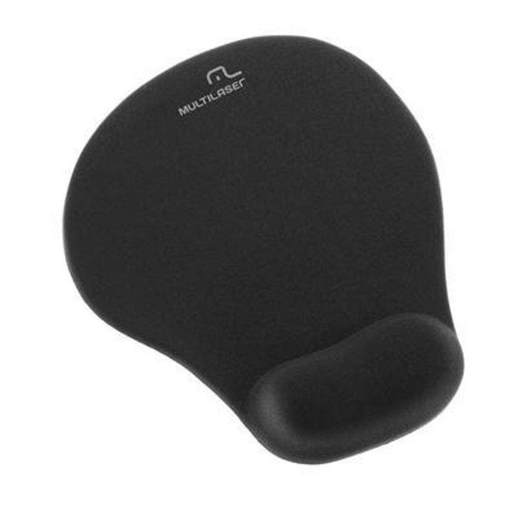 Mouse Pad Multilaser Gel com Apoio Ergonômico Pequeno AC021 Preto