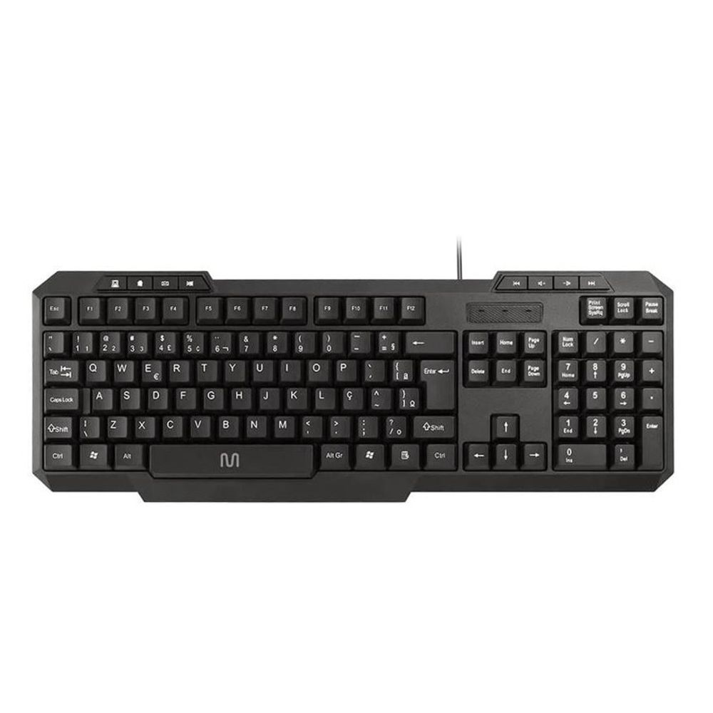 Teclado Multilaser USB TM100 Multimídia ABNT2 TC206 Preto Teclado Multilaser USB TM100 Multimídia ABNT2 TC206 Preto