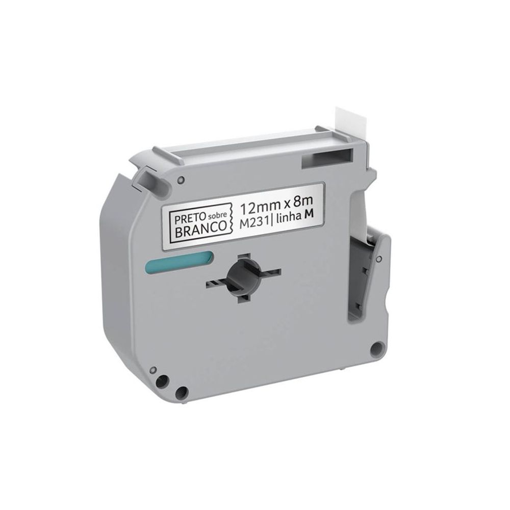 Fita para Rotulador M-231 12mm RF021 Branca - Multilaser