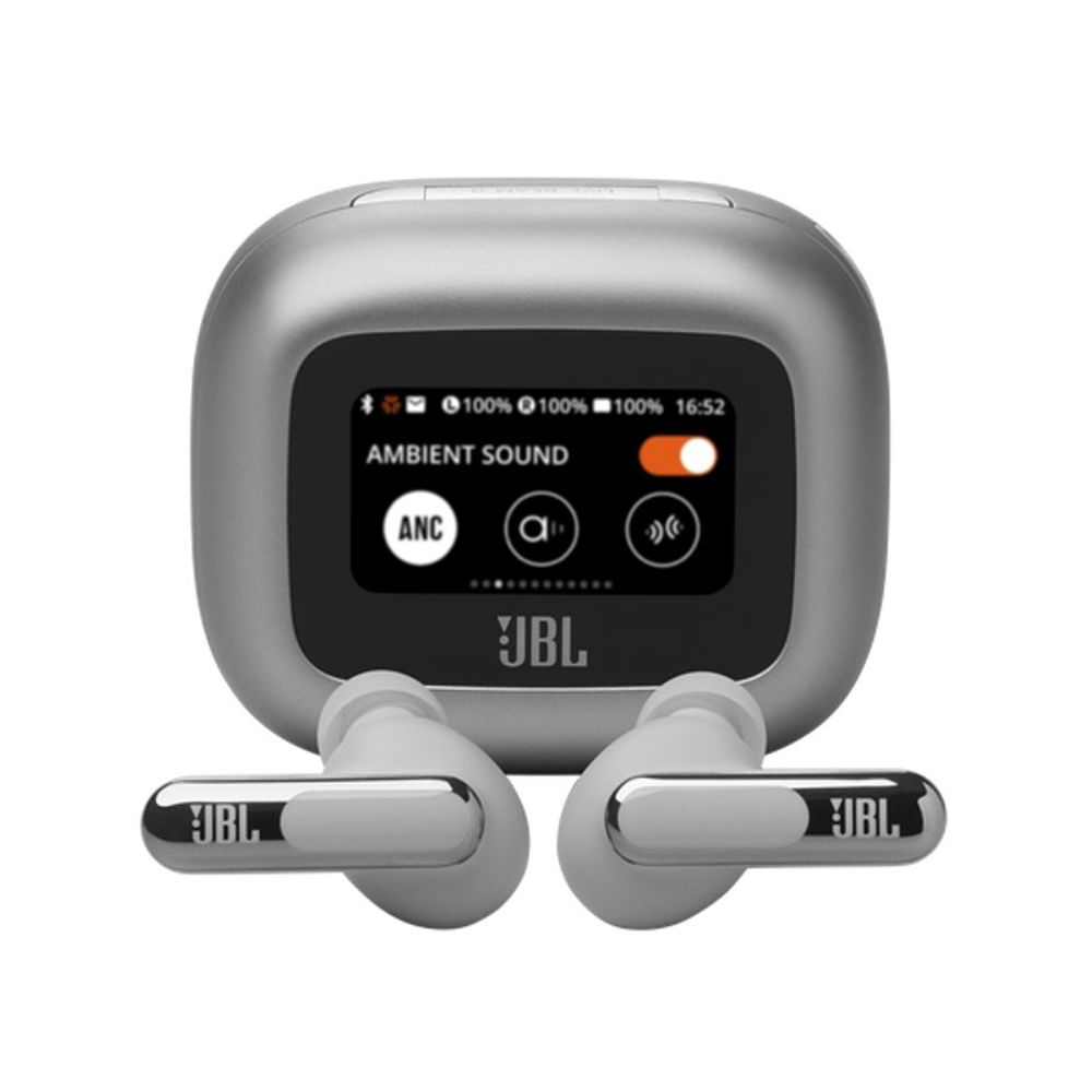 Fone de Ouvido JBL Intra Auricular TWS Live Beam 3 Bluetooth Prata