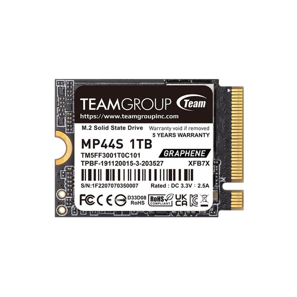 SSD Interno M.2 1TB MP44S 5000MB/s NVMe - Team Group