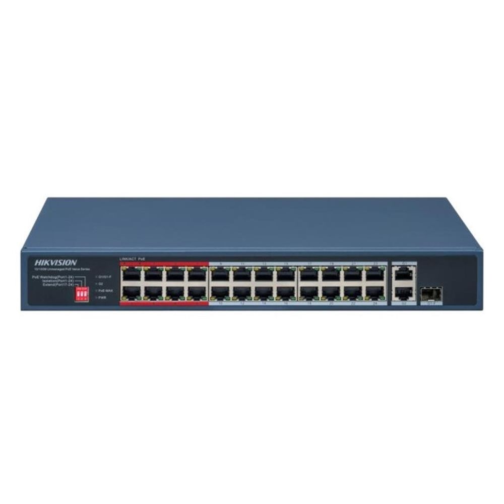 Switch 24 Portas 10/100 Mbps POE Fast DS-3E0326P-E/M(C) - Hikvision Switch 24 Portas 10/100 Mbps POE Fast DS-3E0326P-E/M(C) - Hikvision