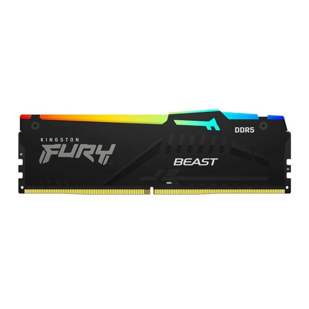 Memória Ram Kingston para Desktop 16GB DDR5 5200Mhz Fury Beast RGB KF552C40BBA-16