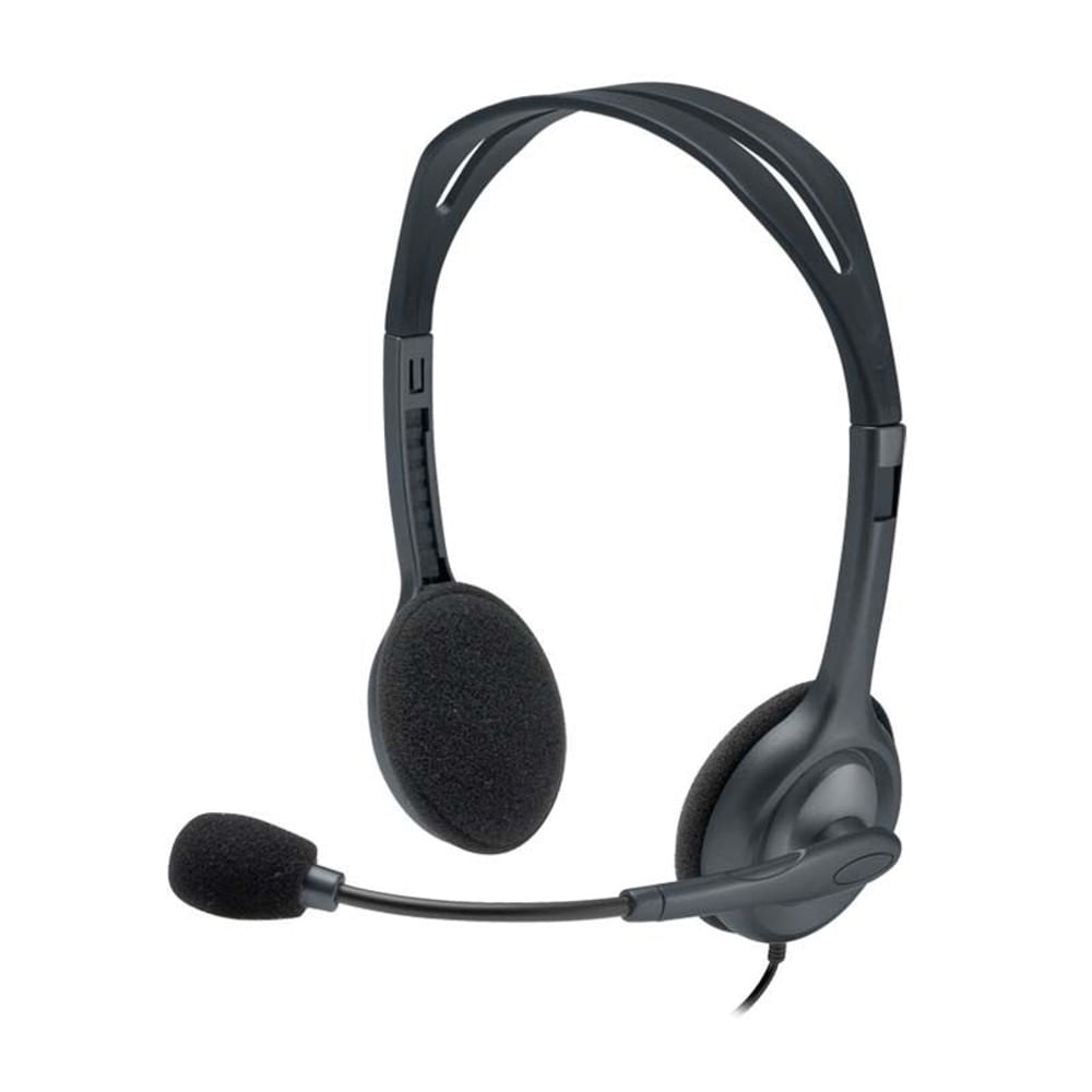 Headset Logitech Stereo Mic+P3 H111 Preto Headset Logitech Stereo Mic+P3 H111 Preto