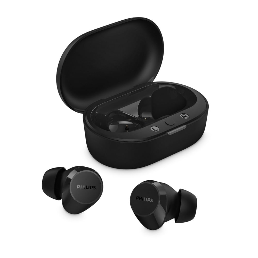 Fone de Ouvido Philips Intra-Auricular TWS Bluetooth IPX4 TAT1209 Preto