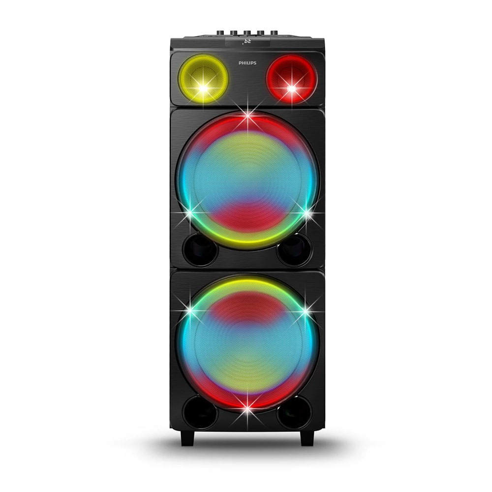 Caixa de Som Philips Amplificada Party Speaker Bluetooth 2400W TAX5209