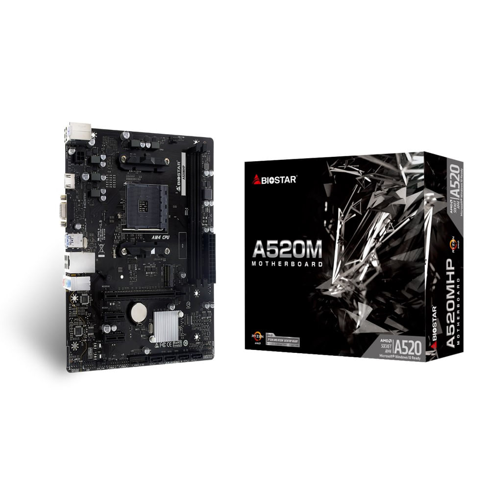 Placa Mãe Biostar Micro ATX AMD AM4 A520 2DDR4 A520MHP