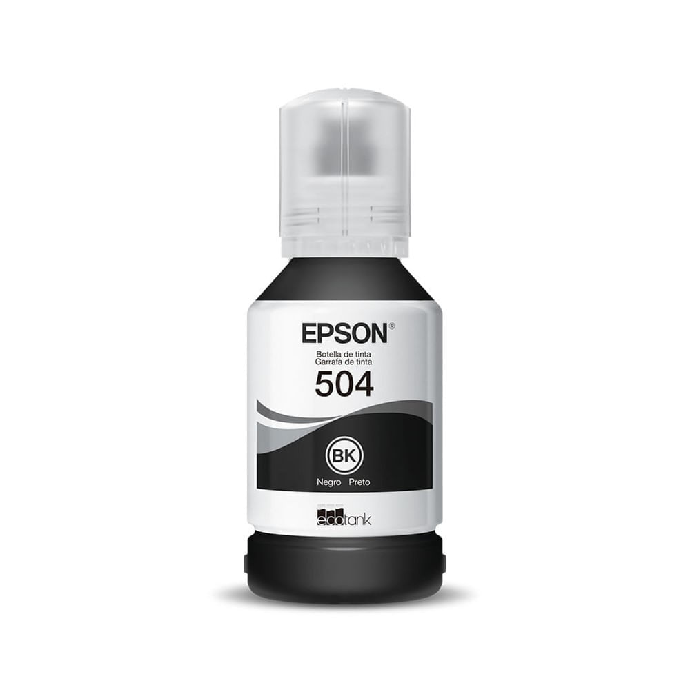 Garrafa de Tinta Epson T504 T504122-BR Preto Garrafa de Tinta Epson T504 T504122-BR Preto