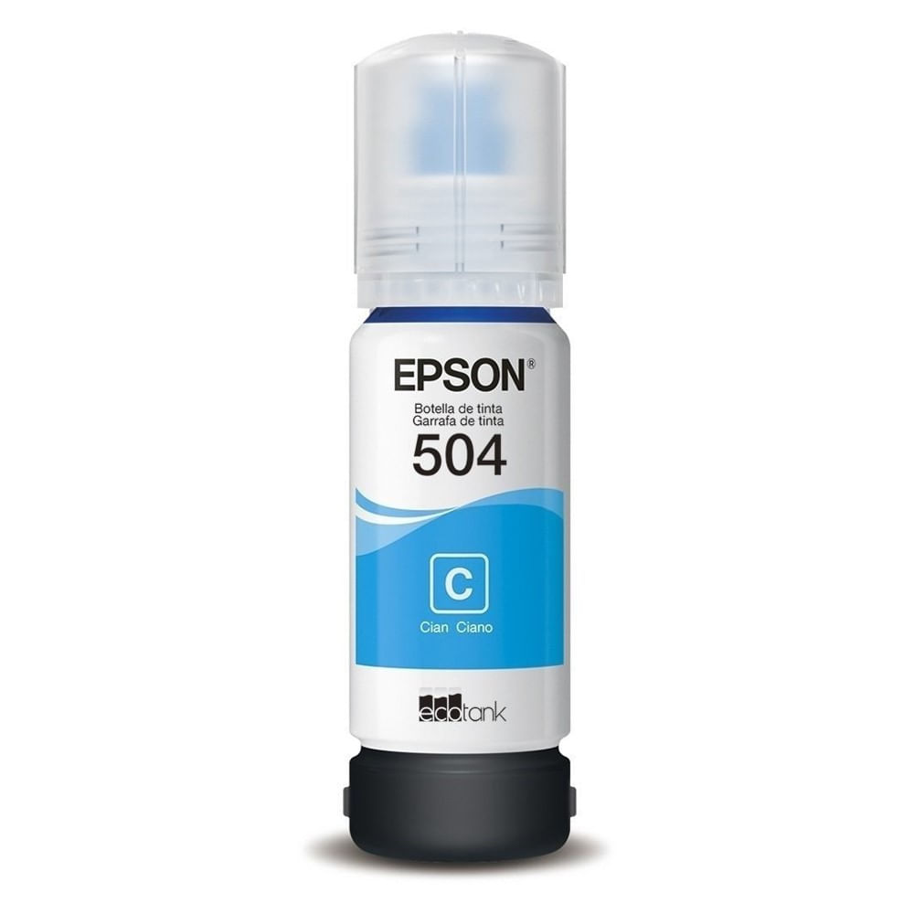 Garrafa de Tinta Epson T504 T504222-BR Ciano Garrafa de Tinta Epson T504 T504222-BR Ciano