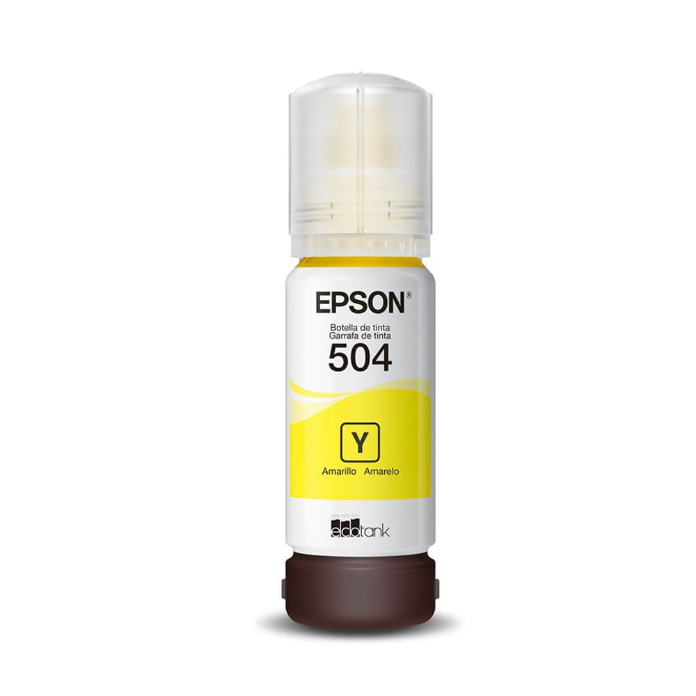 Garrafa de Tinta Epson T504 T504422 - BR Amarelo Garrafa de Tinta Epson T504 T504422 - BR Amarelo