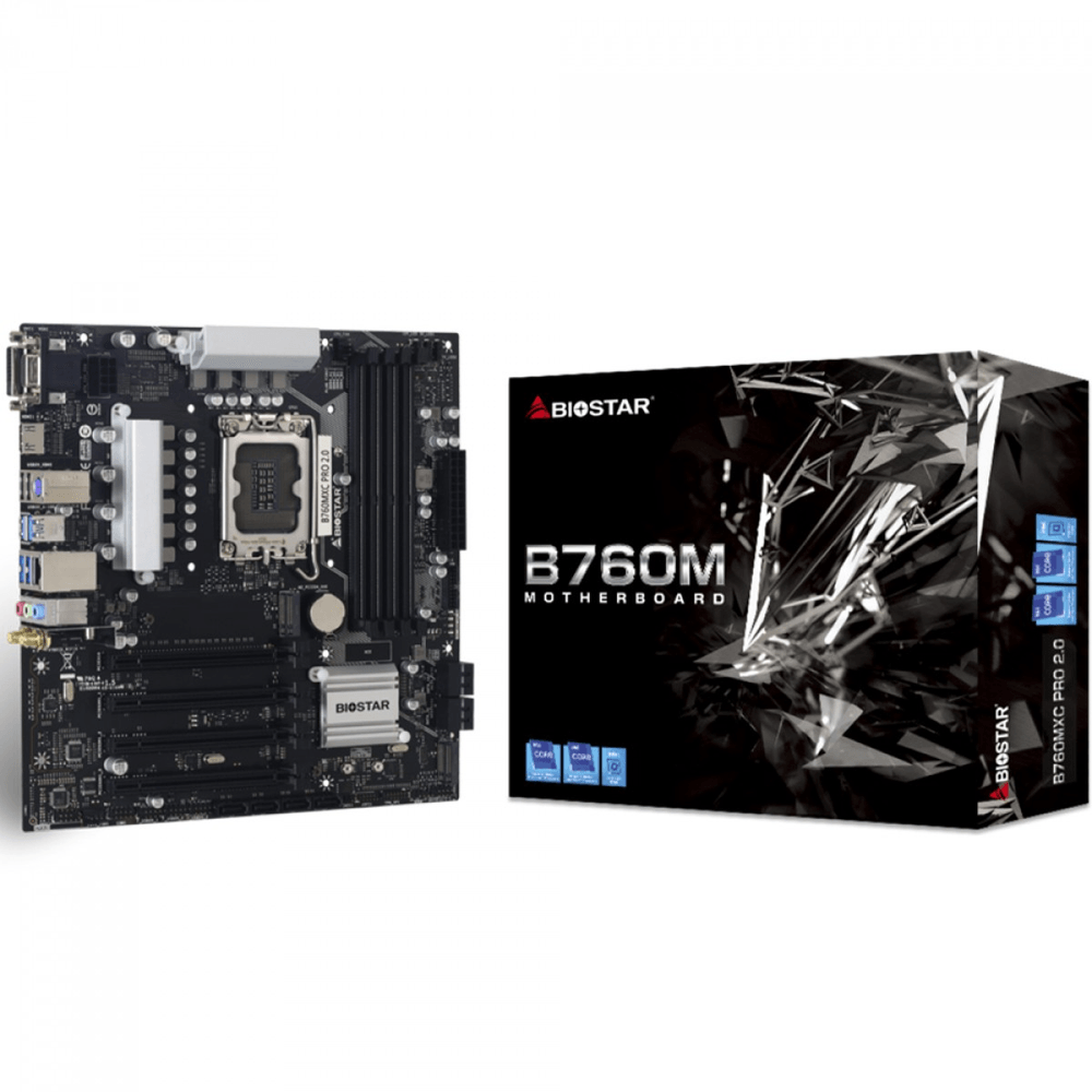 Placa Mãe Micro ATX B760 LGA 1700 DDR4 B760MXC PRO 2.0  - Biostar