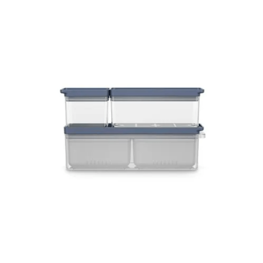 Conjunto de Potes Organizadores de Geladeira Experience com 3 unidades - Electrolux Conjunto de Potes Organizadores de Geladeira Experience com 3 unidades - Electrolux